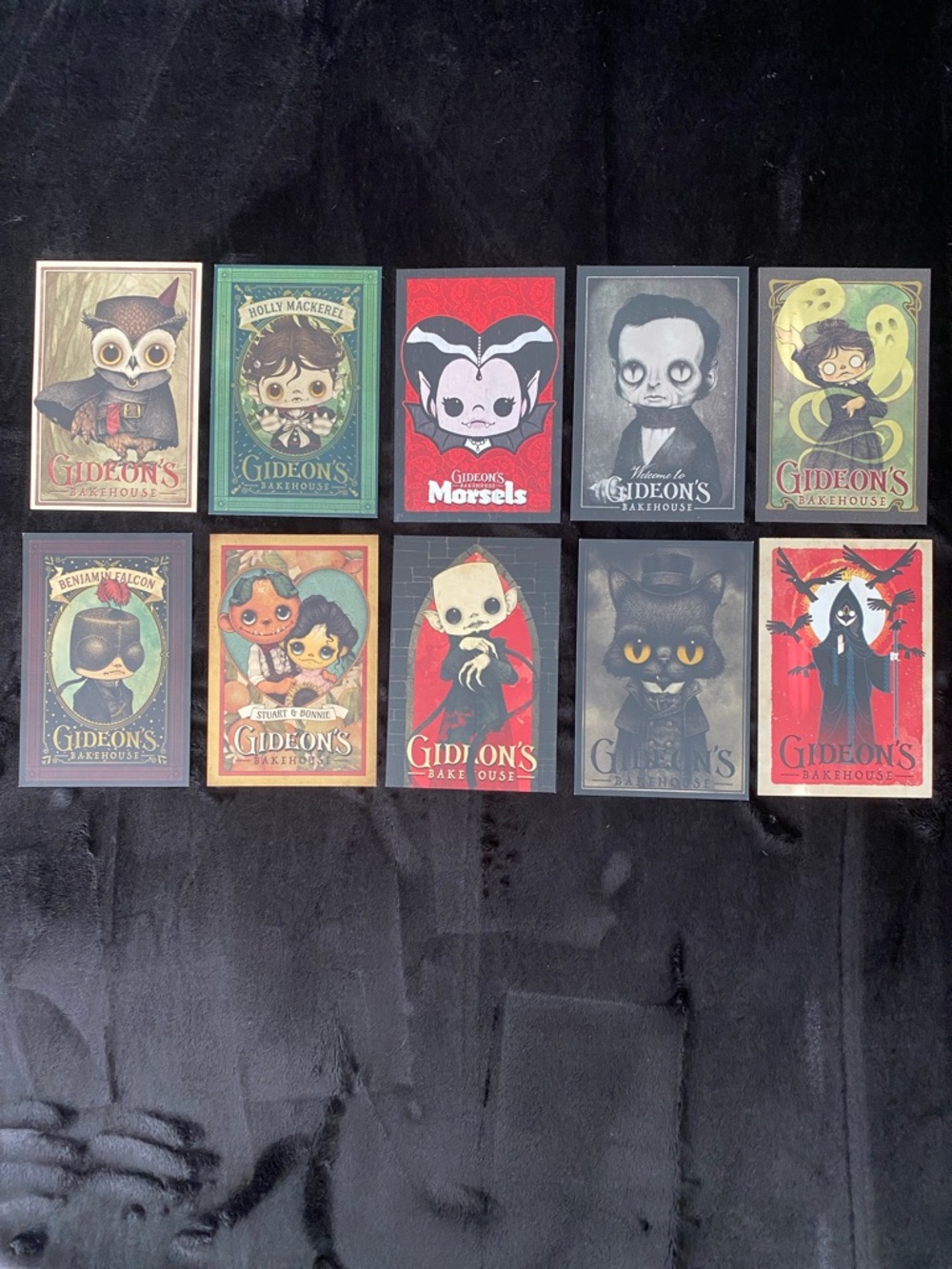 Disney Springs Gideon’ s Bakehouse menu cards set of 10.